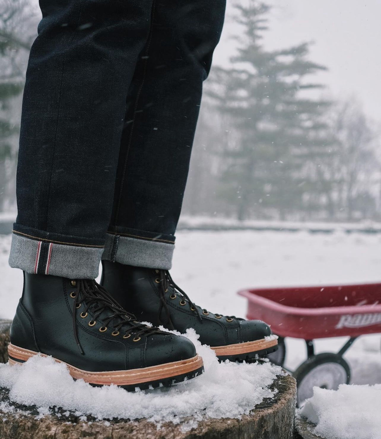 Monkey Explorer Boots 6" (Raven Black) Goodyear Welted
