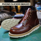 Moc-Toe Leather Boots 6" (Saddle Tan) Goodyear Welted