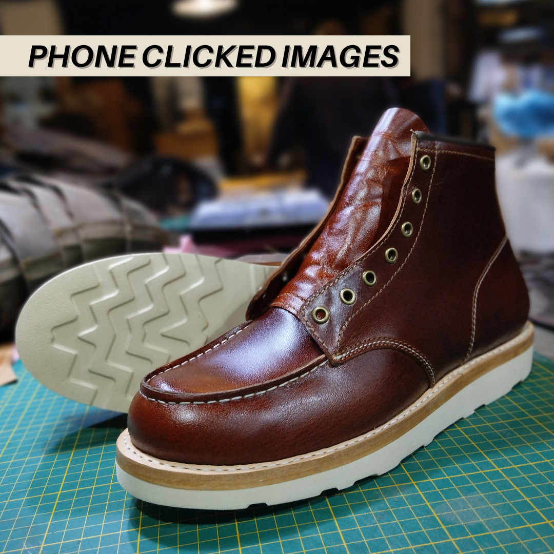 Moc-Toe Leather Boots (Saddle Tan) Goodyear Welted