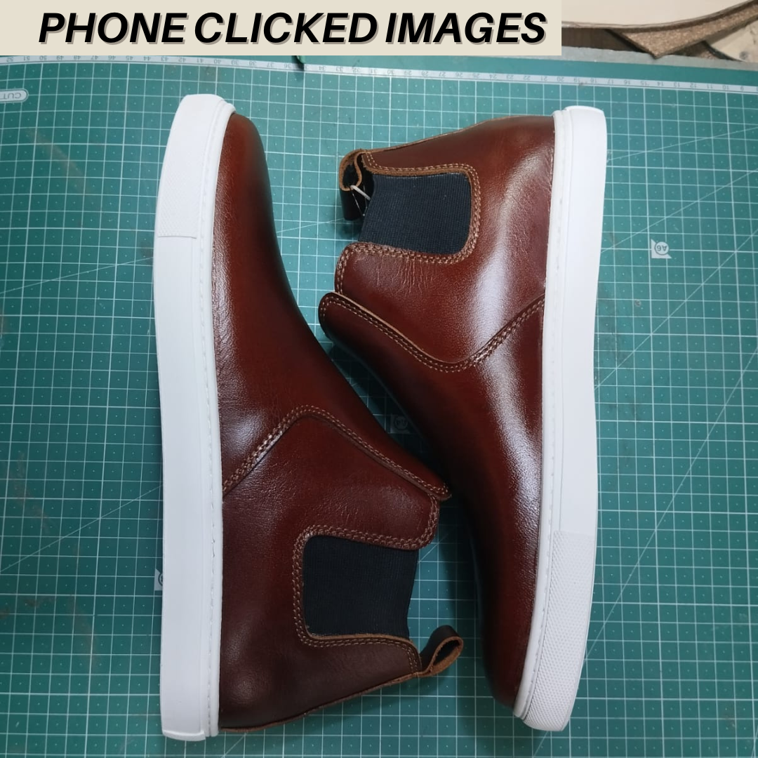 Chelsea Sneakers Saddle Tan Craft Glory International