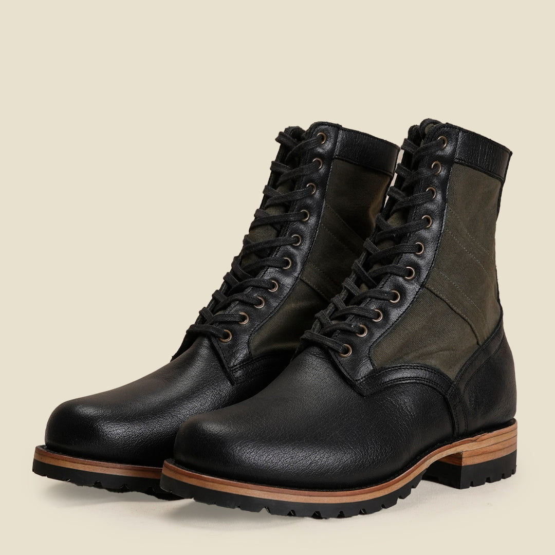 Jungle Pathfinder Boots 8" (Raven Black) Goodyear Welted