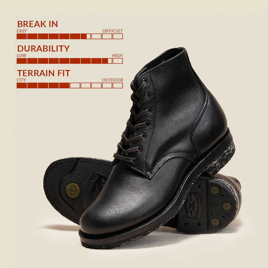 M-43 Boot 6" (Raven Black) Goodyear Welted