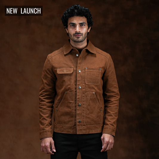 Chore Jacket Bear Brown 12 Oz Hard Waxed Canvas