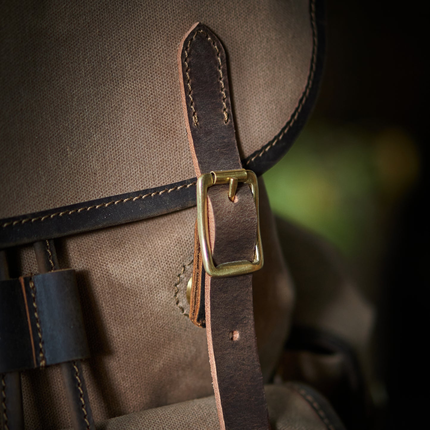 Vintage Bergan Canvas Backpack (Sand Storm)