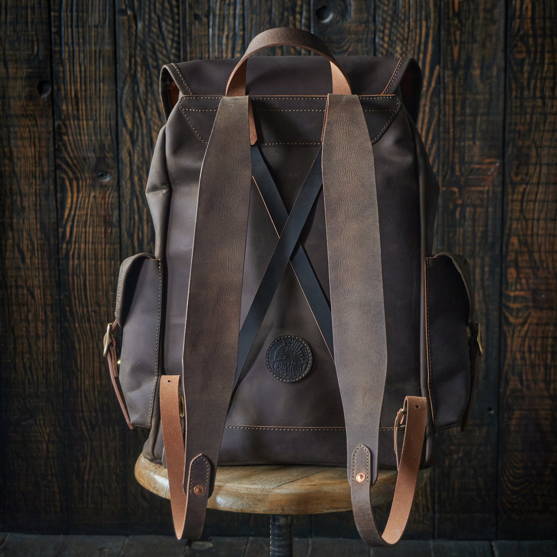 Vintage Bergan Leather Backpack (Vintage Brown) Vintage Bergan Leather Backpack (Vintage Brown)
