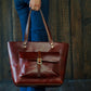 Alyssa Tote Bag (Saddle Tan)