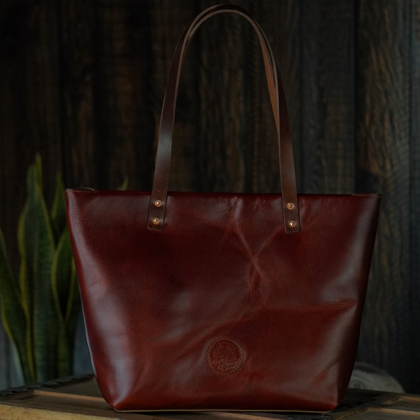 Alyssa Tote Bag (Saddle Tan)