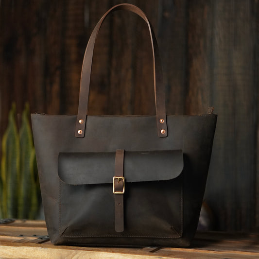Alyssa Tote Bag (Vintage Brown)