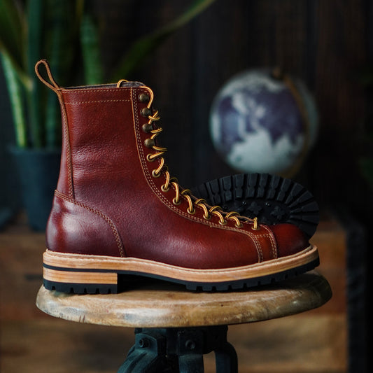 Monkey Explorer Boots 8" (Saddle Tan) Goodyear Welted
