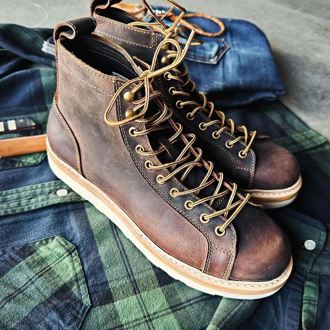 Monkey Boots 6" (Vintage Brown) Goodyear Welted