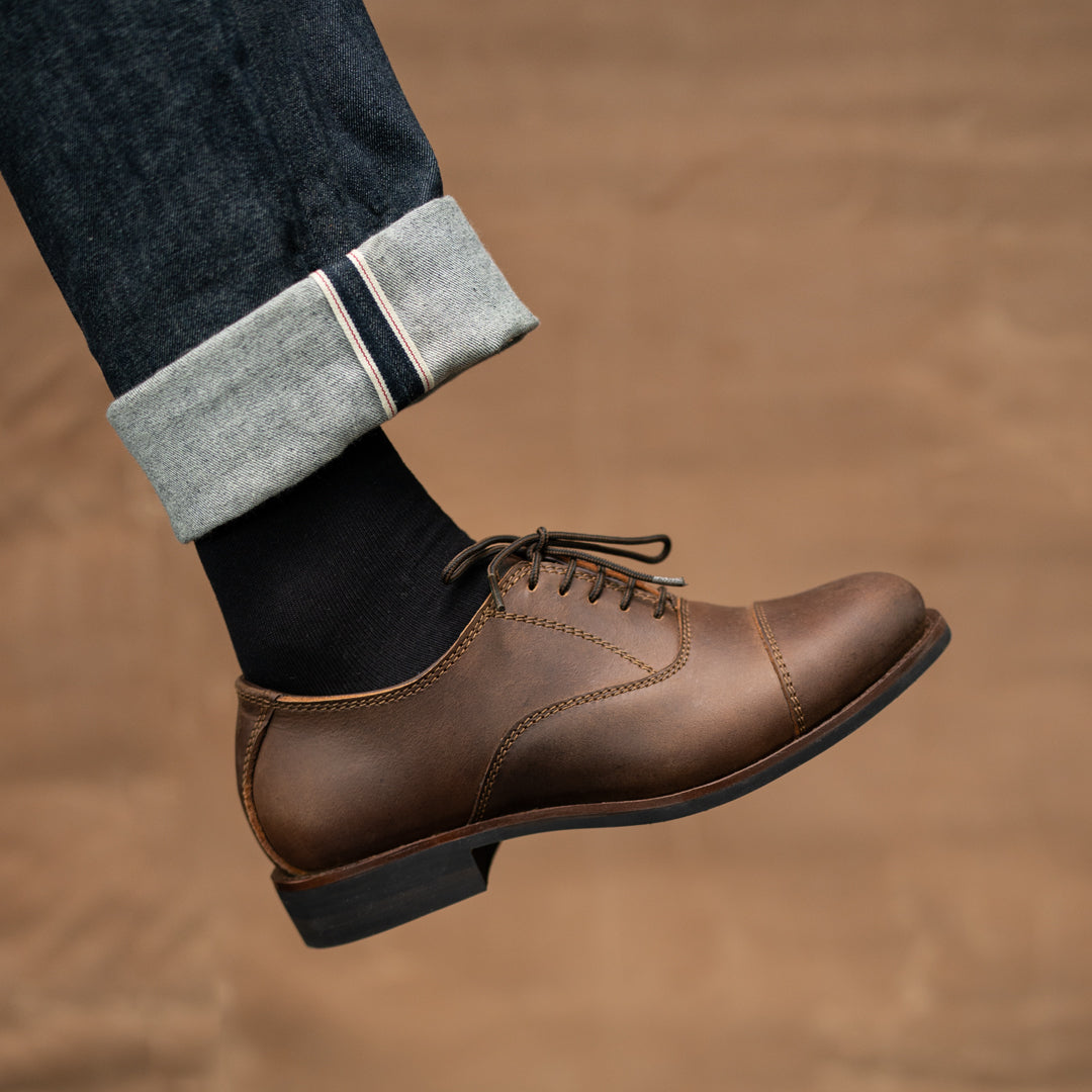 Duty Shoe (Vintage Brown) Goodyear Welted US 12 / Leather / Brown Duty Shoe (Vintage Brown) Goodyear Welted US 12 / Leather / Brown