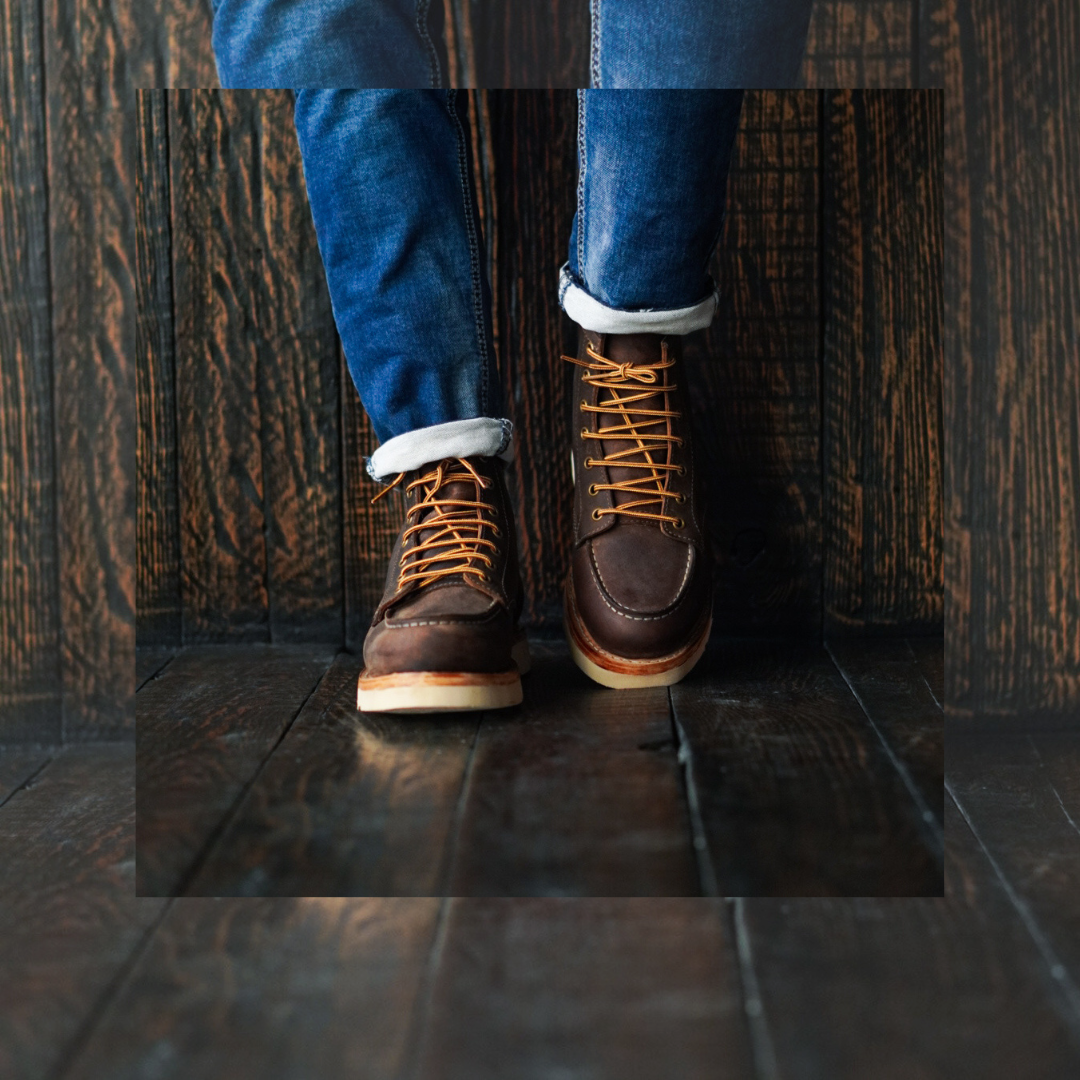 Moc toe boots with jeans online
