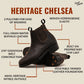 Women Heritage Chelsea Boots 6" (Vintage Brown) Goodyear Welted