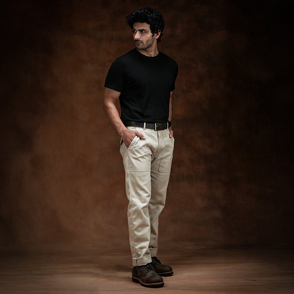 Fatigue Pants Arctic Wolf 12 Oz Cotton Twill For Men (True Straight)