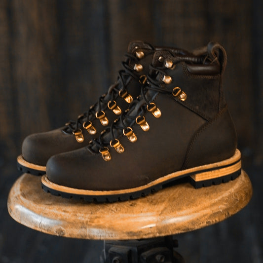 Women Hike Boots (Vintage Brown) Goodyear Welted