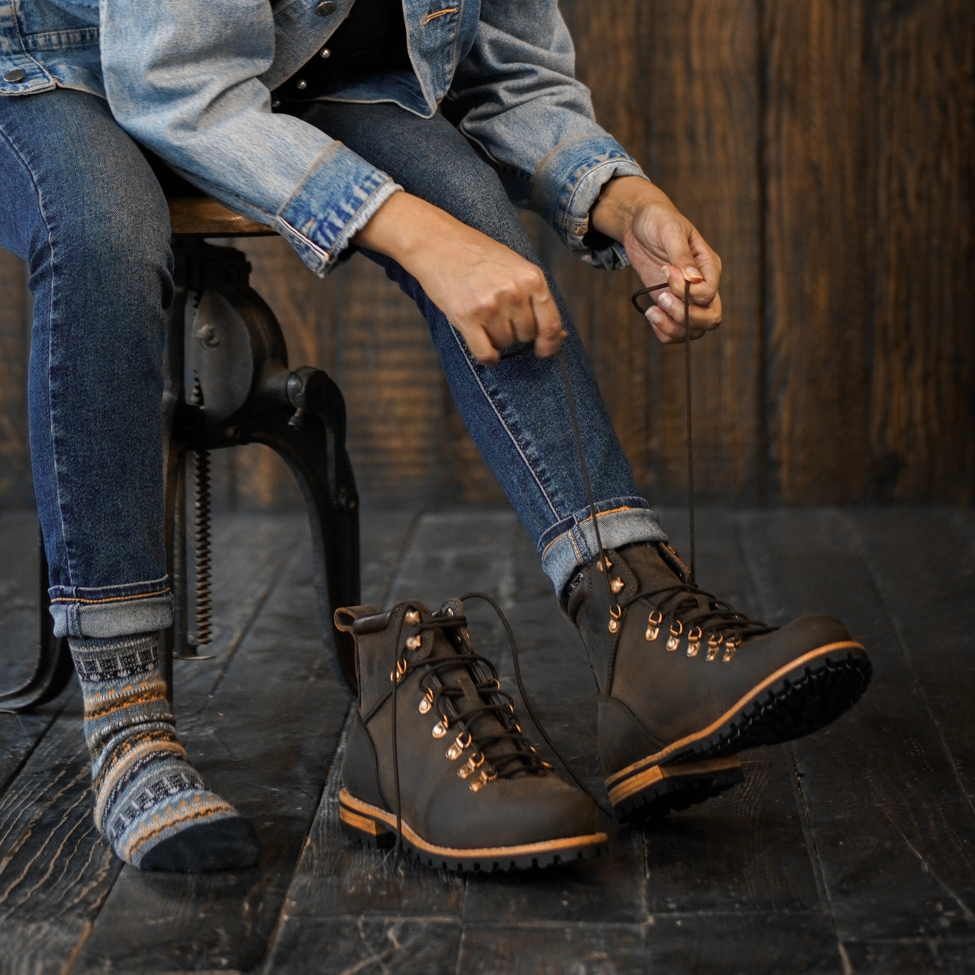 Women Hike Boots (Vintage Brown) Goodyear Welted EU40 (UK7) / Leather / Brown Women Hike Boots (Vintage Brown) Goodyear Welted EU40 (UK7) / Leather / Brown
