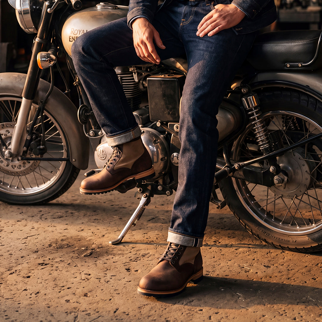 Jungle Boots 6" (Sandstorm x Vintage Brown) Goodyear Welted