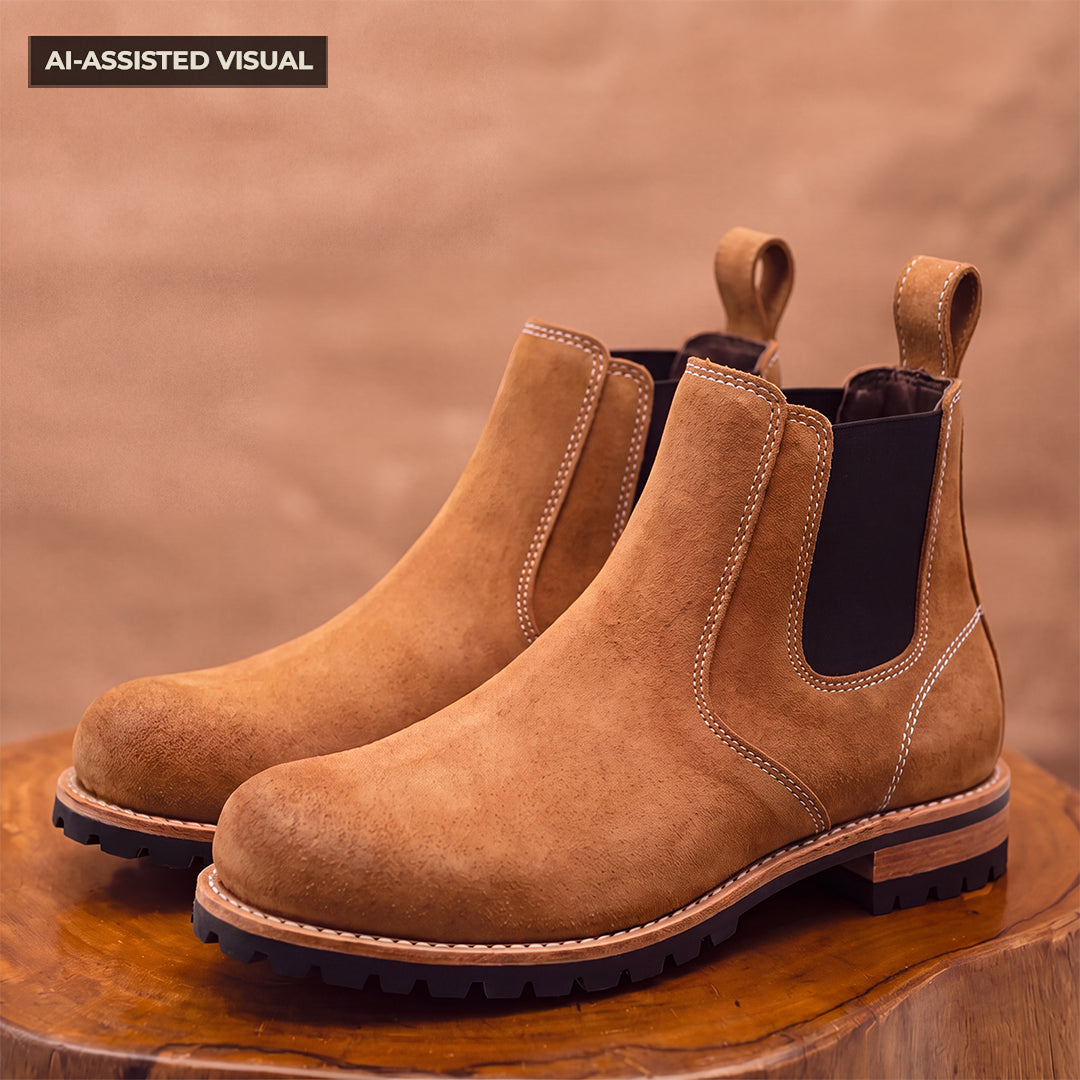 Boots (Wheat Roughout) Leather - Vault