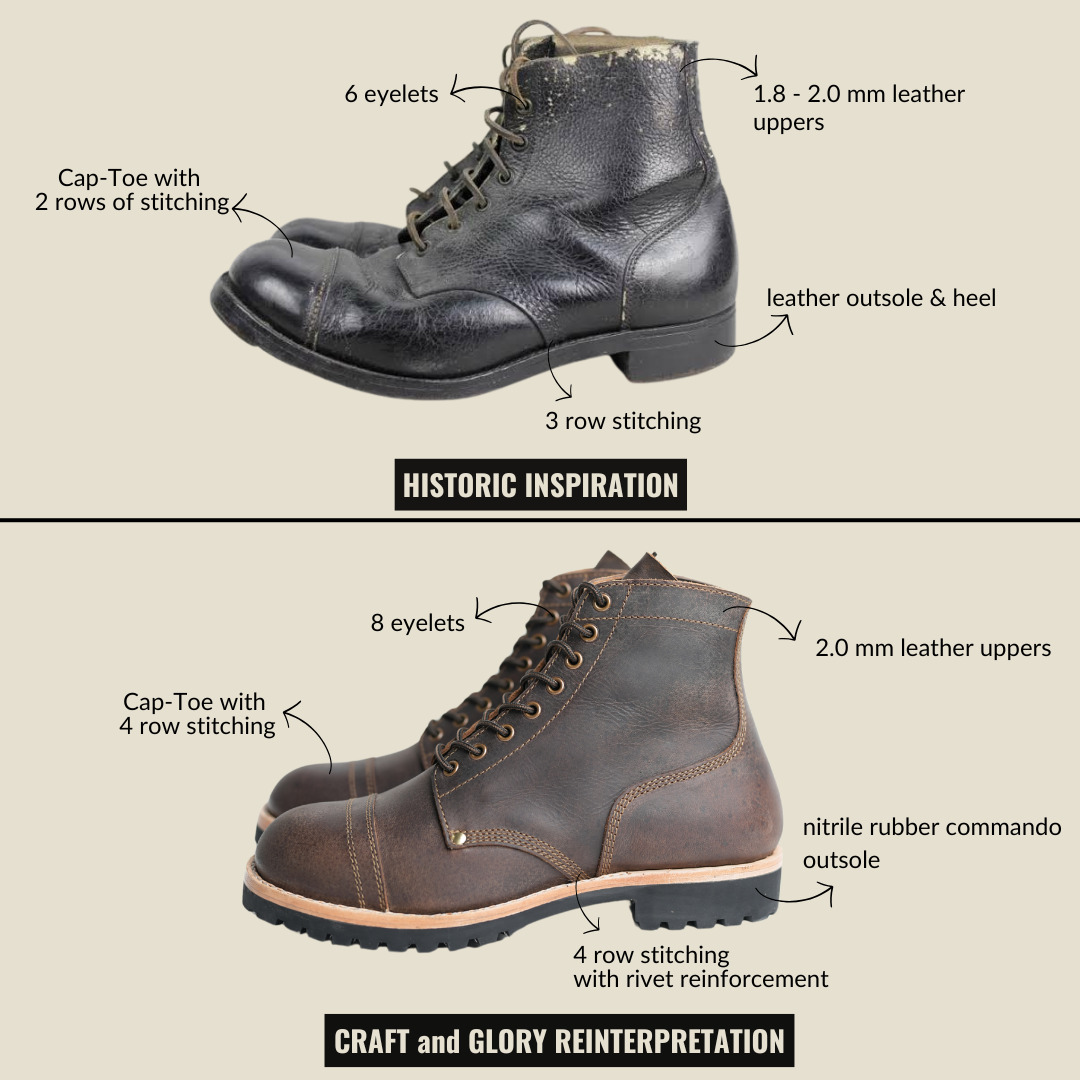 Gurkha Combat Boots 6" (Saddle Tan) Goodyear Welted