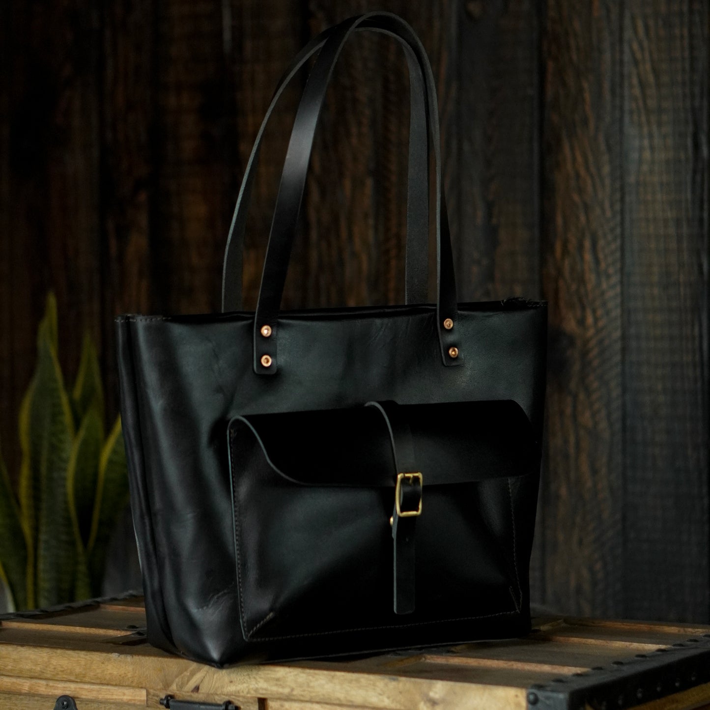 Alyssa Tote Bag (Raven Black)