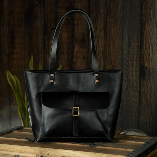 Alyssa Tote Bag (Raven Black)