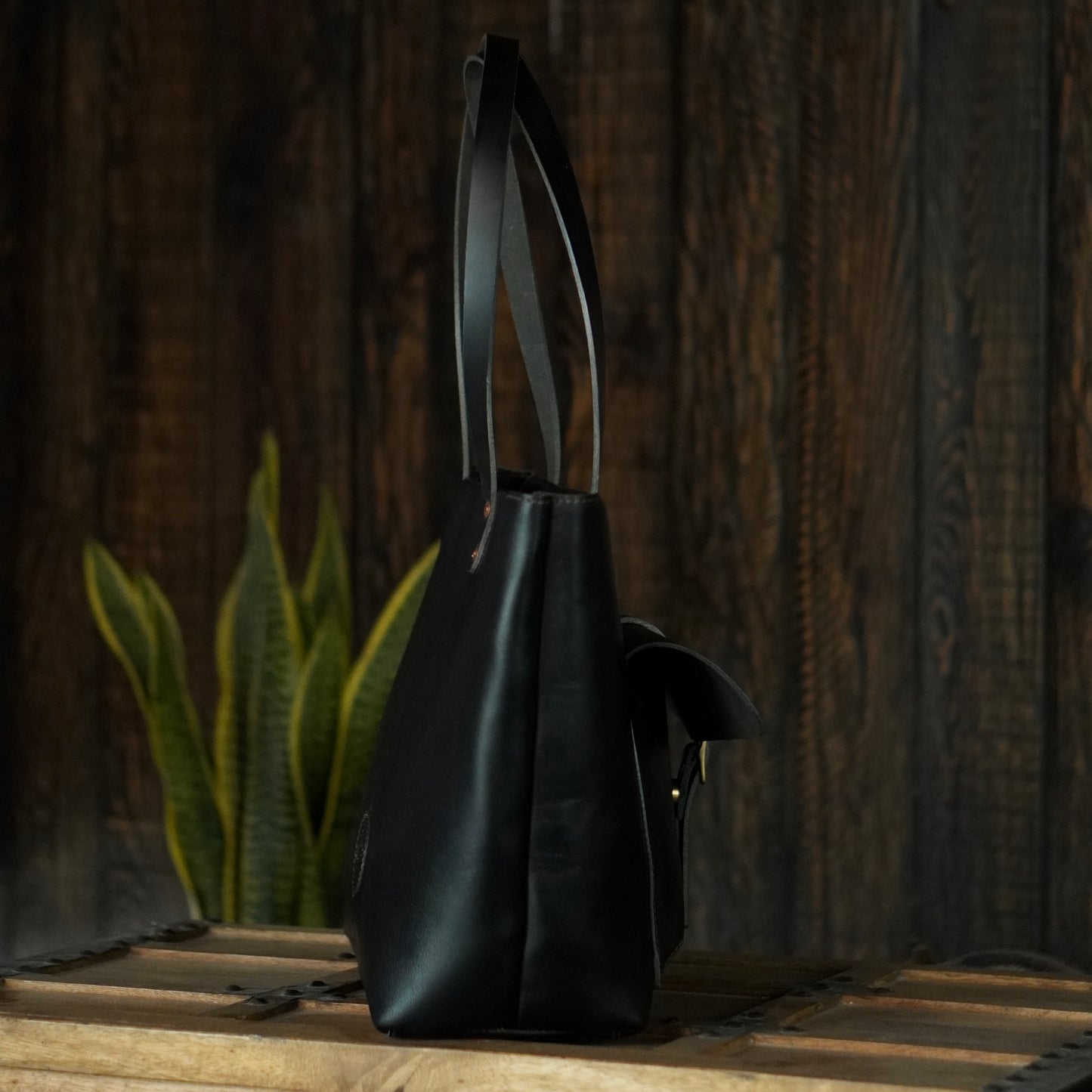 Alyssa Tote Bag (Raven Black)