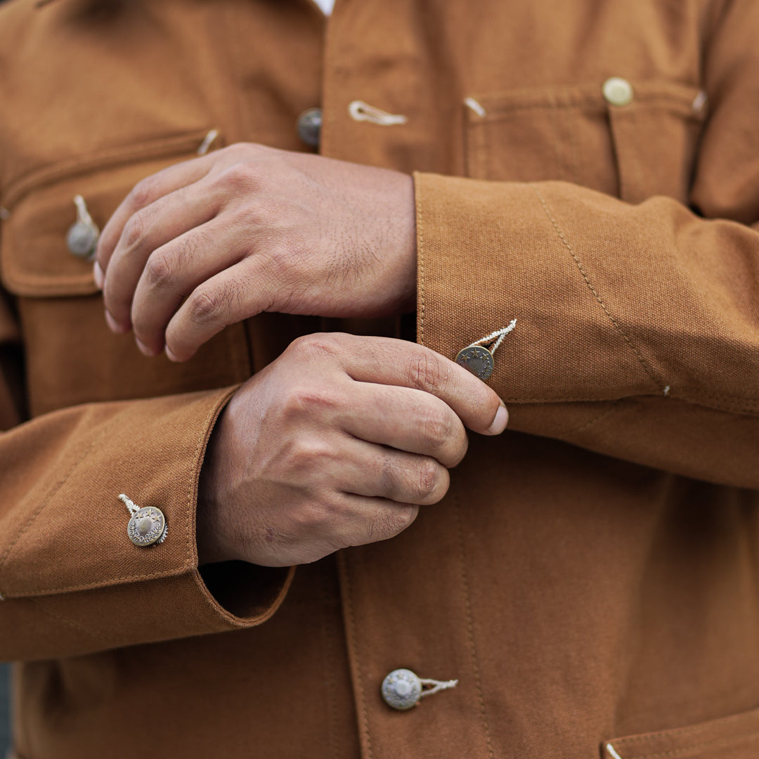 1930 Engineering Coverall Jacket Duck Canvas Fox Brown