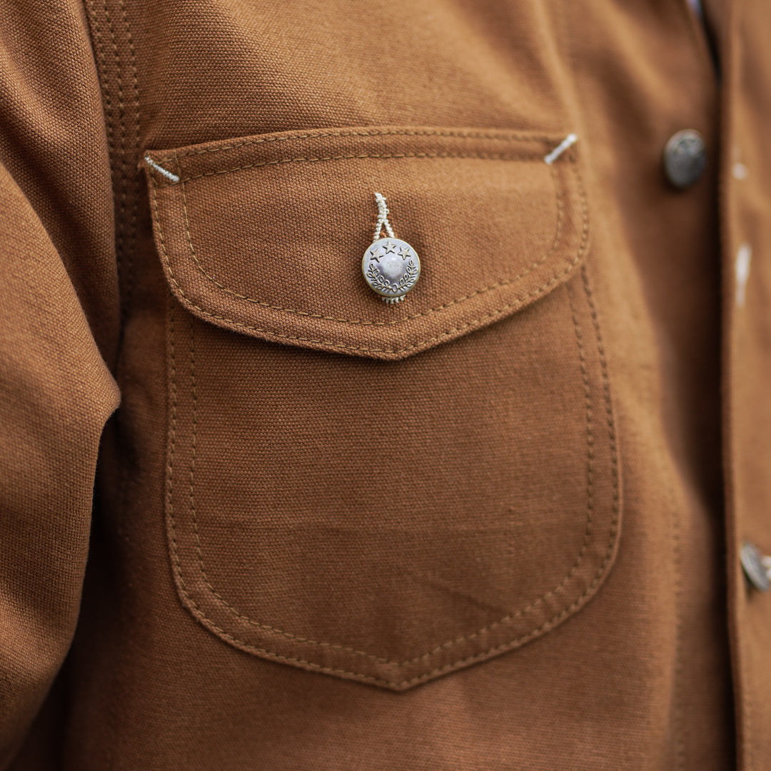 1930 Engineering Coverall Jacket Duck Canvas Fox Brown
