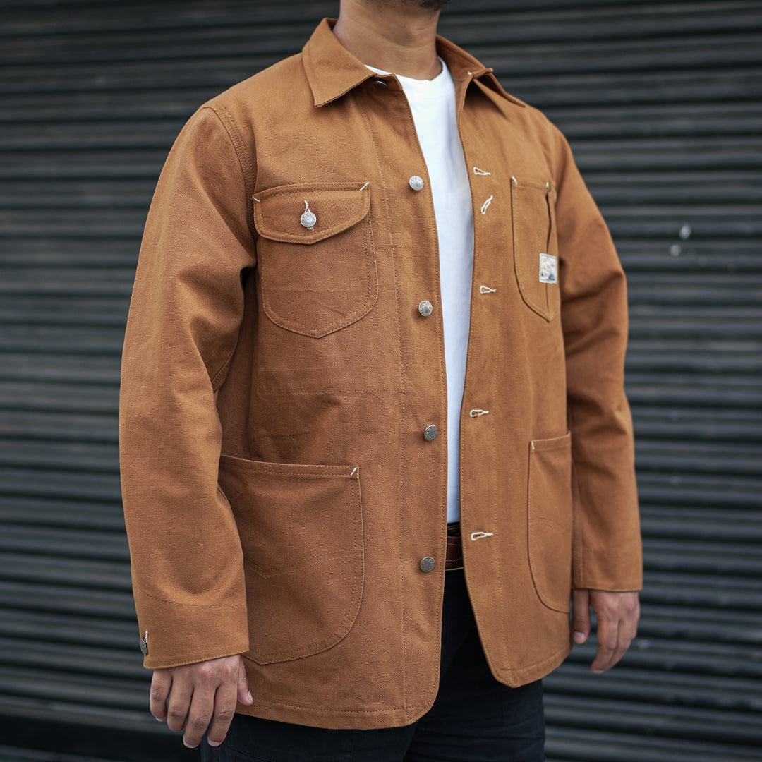 1930 Engineering Coverall Jacket Duck Canvas Fox Brown