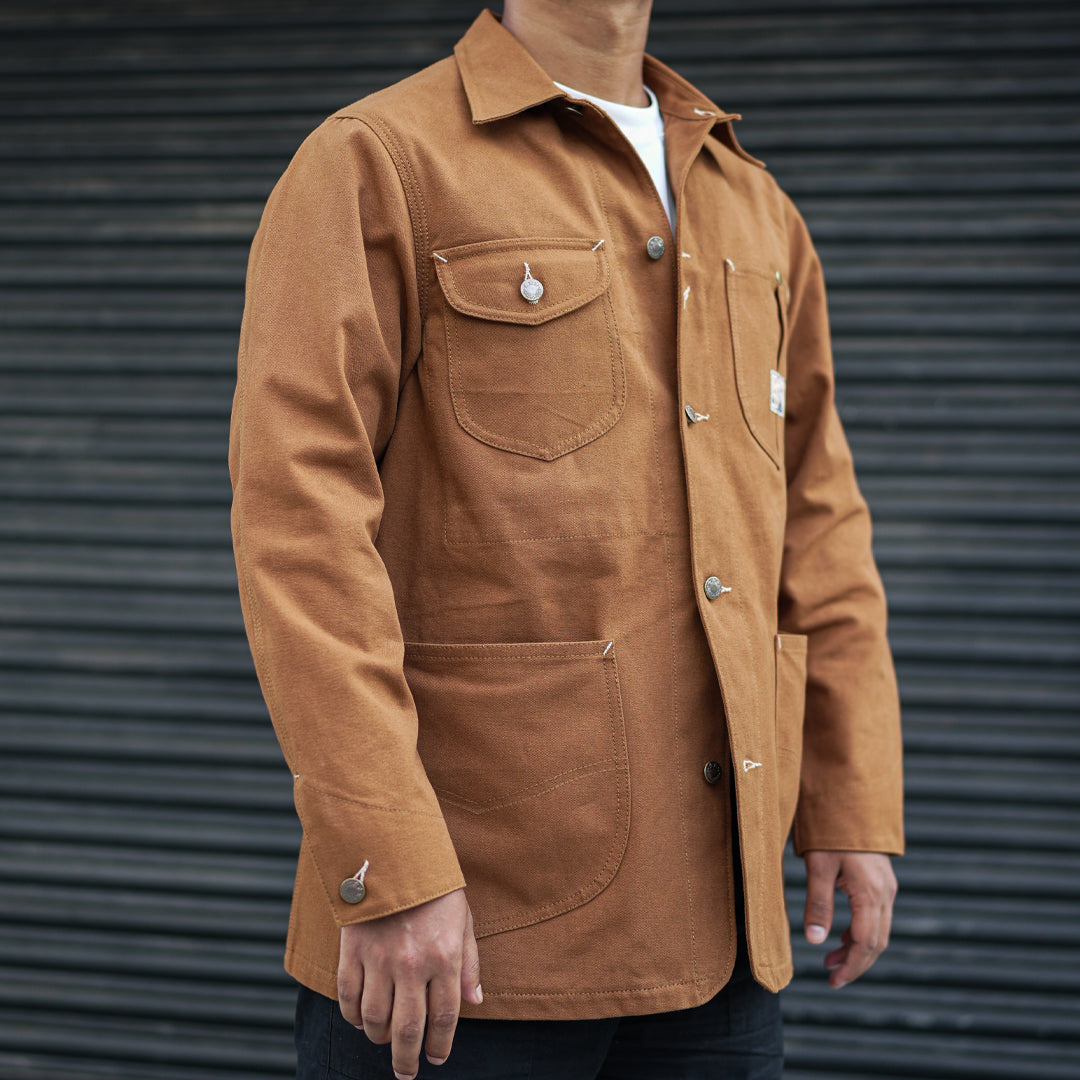 1930 Engineering Coverall Jacket Duck Canvas Fox Brown