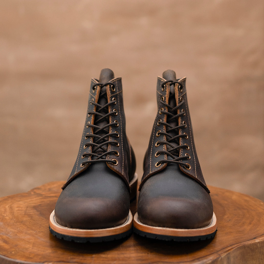 1943 Service Boots 6" (Vintage Brown) Goodyear Welted