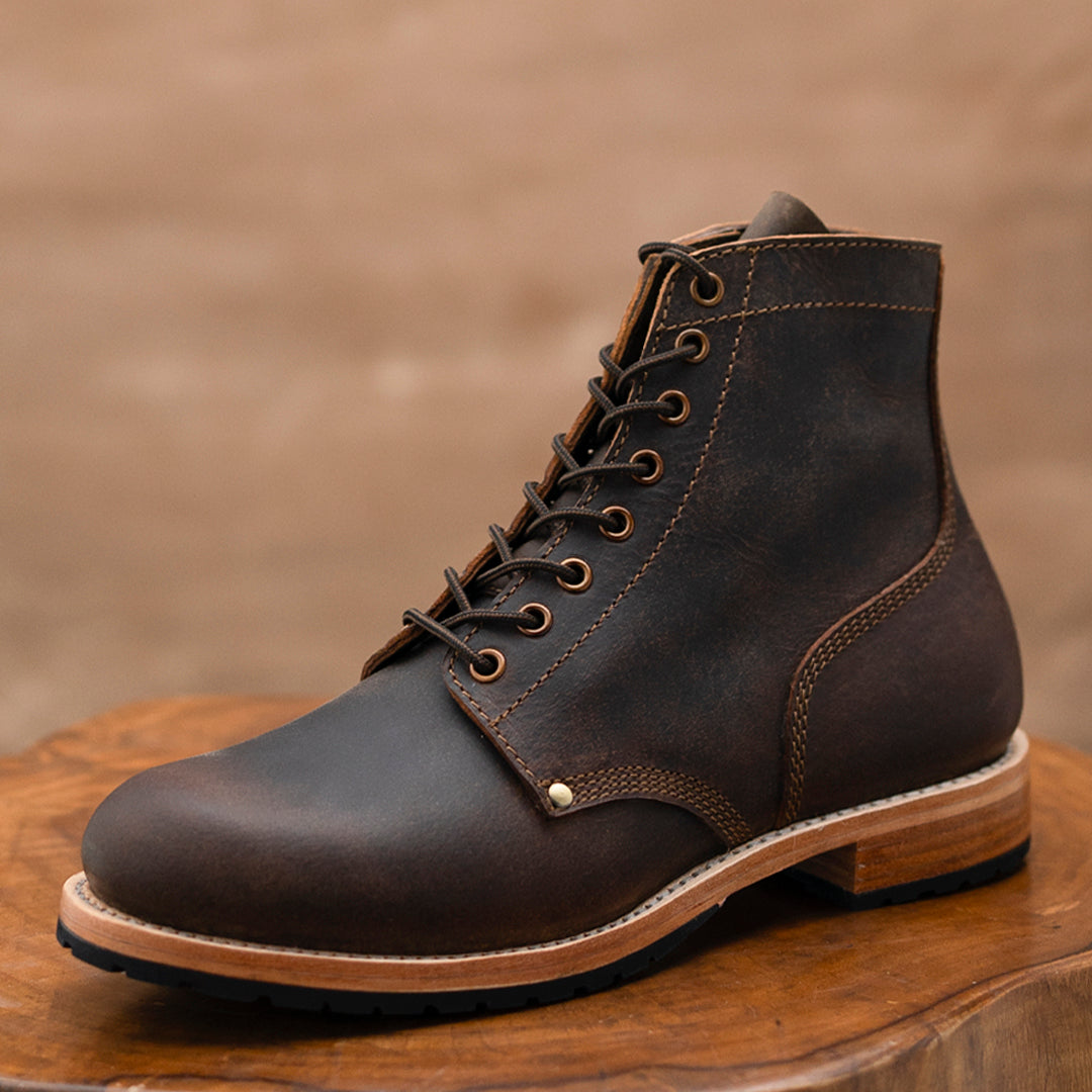 Vintage brown ranger boots – Craft & Glory International display picture 1