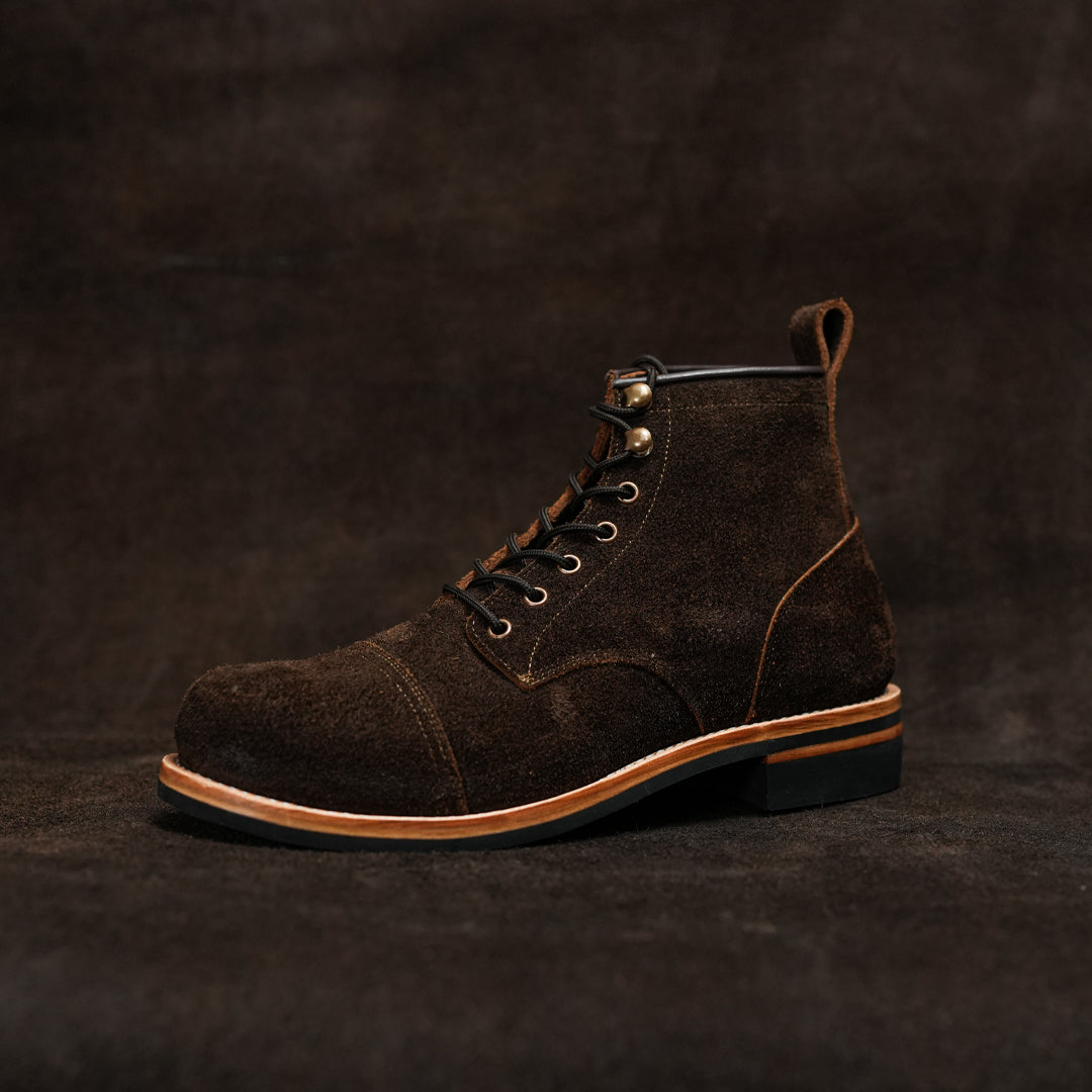 Grizzly Brown Full Grain  Water Buffalo Roughout (Leather Option)