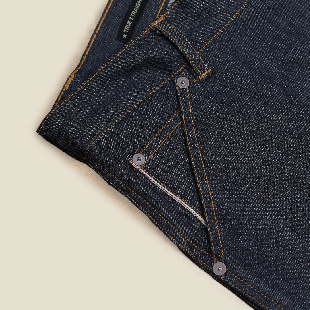 Double Knee Carpenter Blue Blood 2.0 15 Oz Selvedge Denim for Men (True Straight)