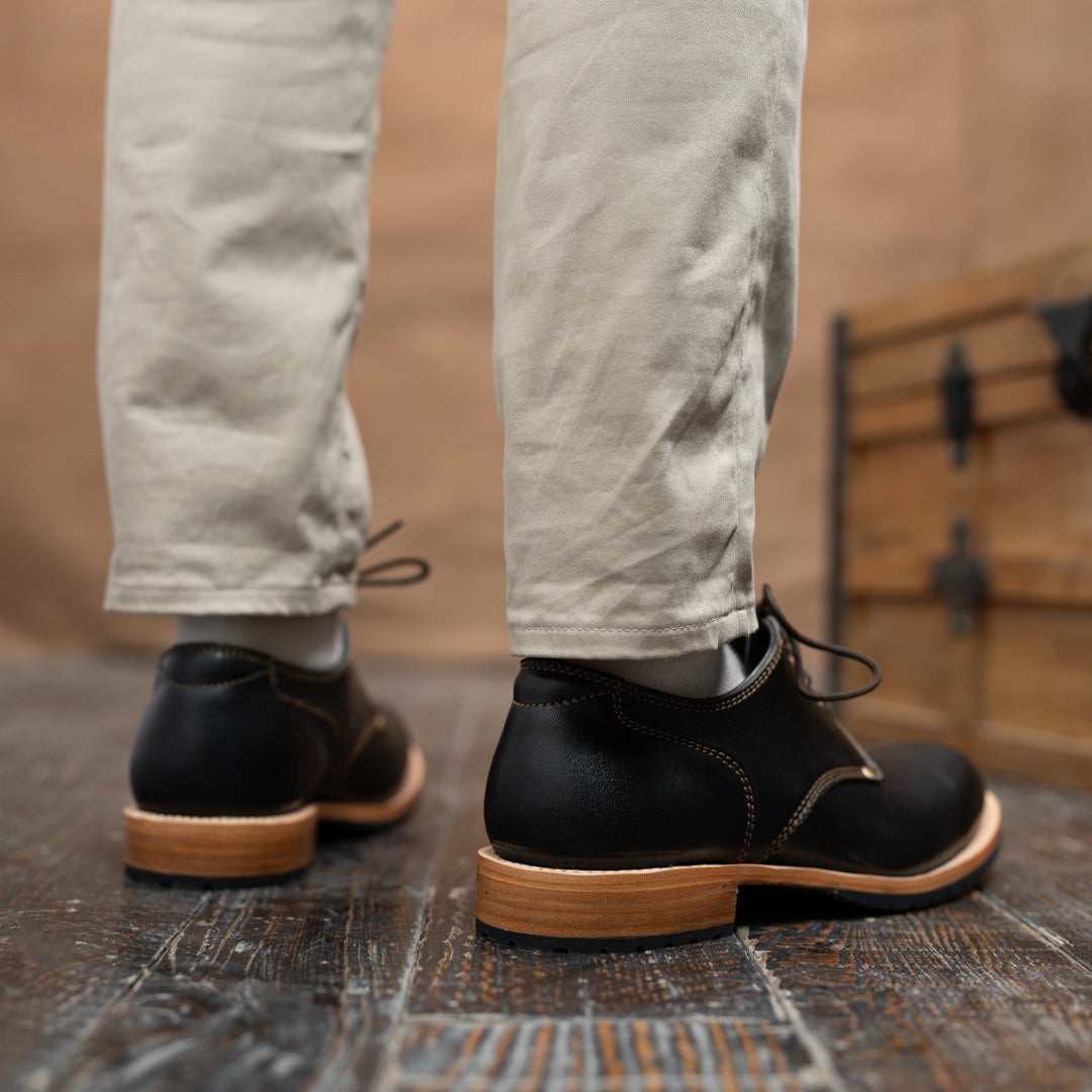 Service Shoe (Raven Black) Goodyear Welted