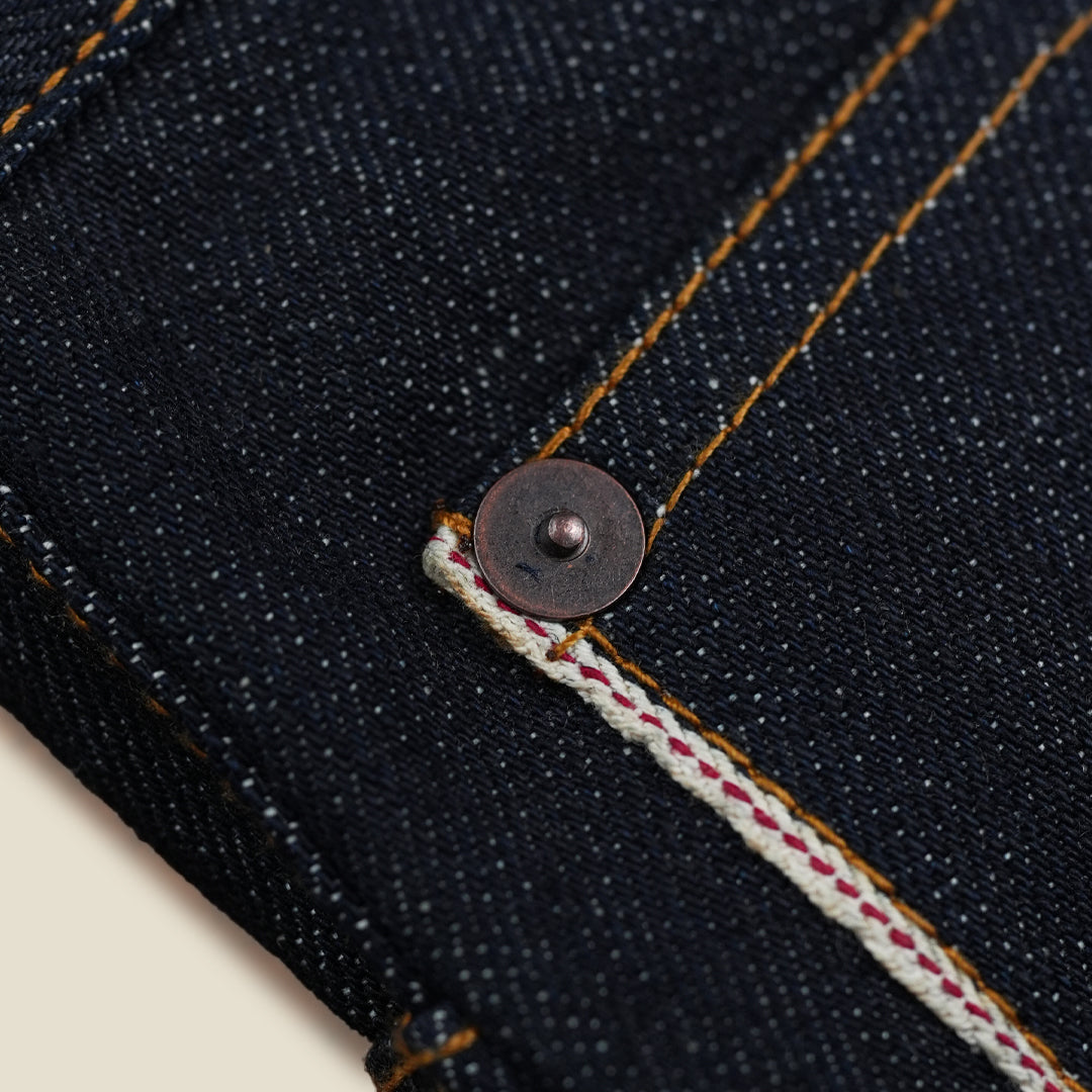 Five pocket Blue Blood 2.0 15 Oz Selvedge Denim for Men (Slim Straight)