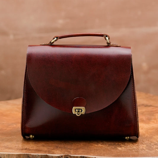 Victoria Handbag (Saddle Tan)