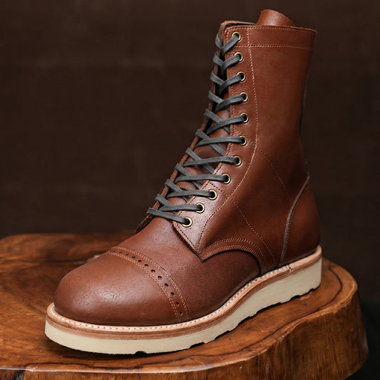Hell Jumper Boots ( Russet Waxed Roughout ) with EVA Sole