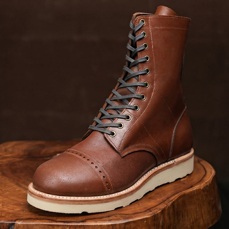 Hell Jumper Boots ( Russet Waxed Roughout ) with EVA Sole