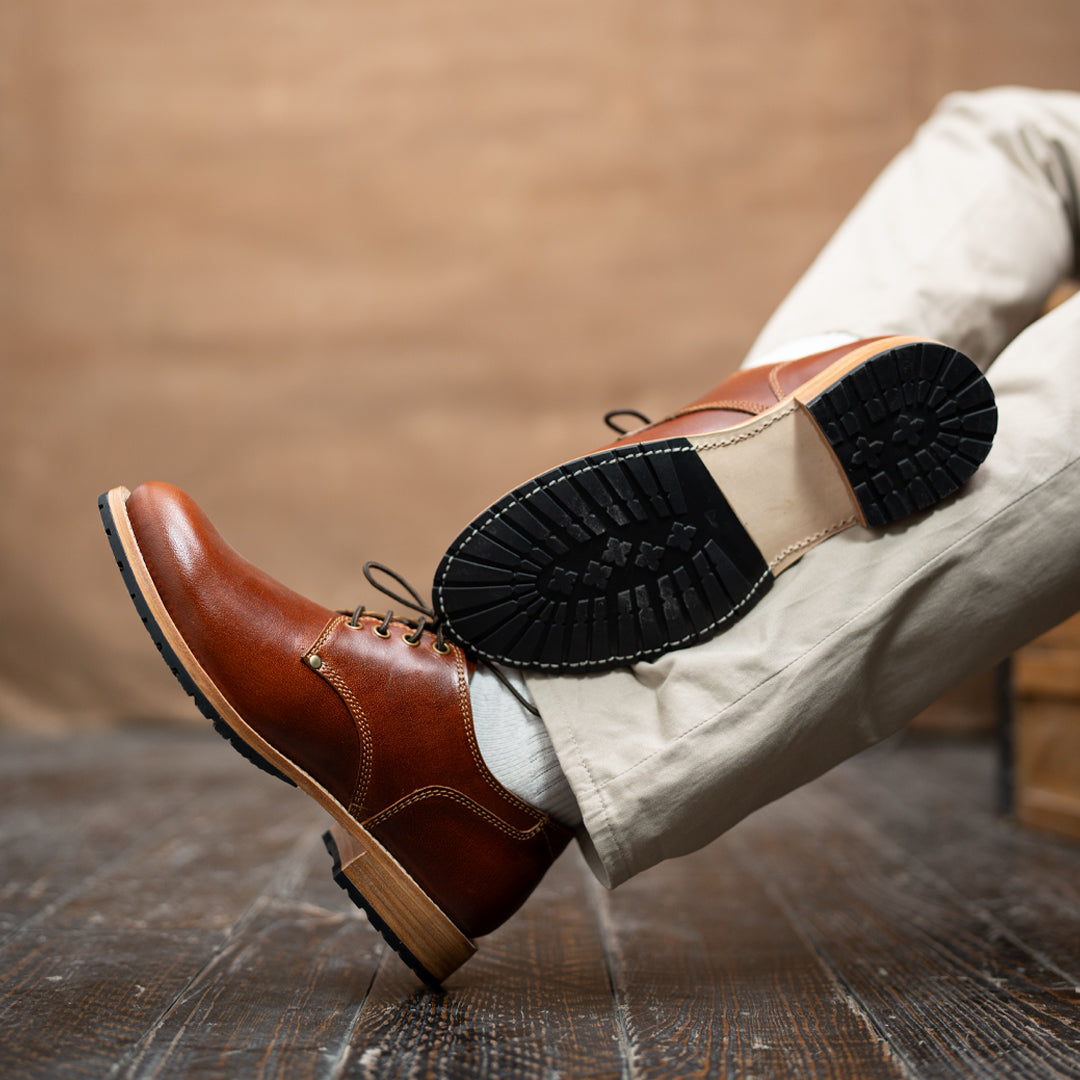 goodyear welted dress shoes Service Shoe (Saddle Tan) Goodyear Welted US 9 / Leather / Tan