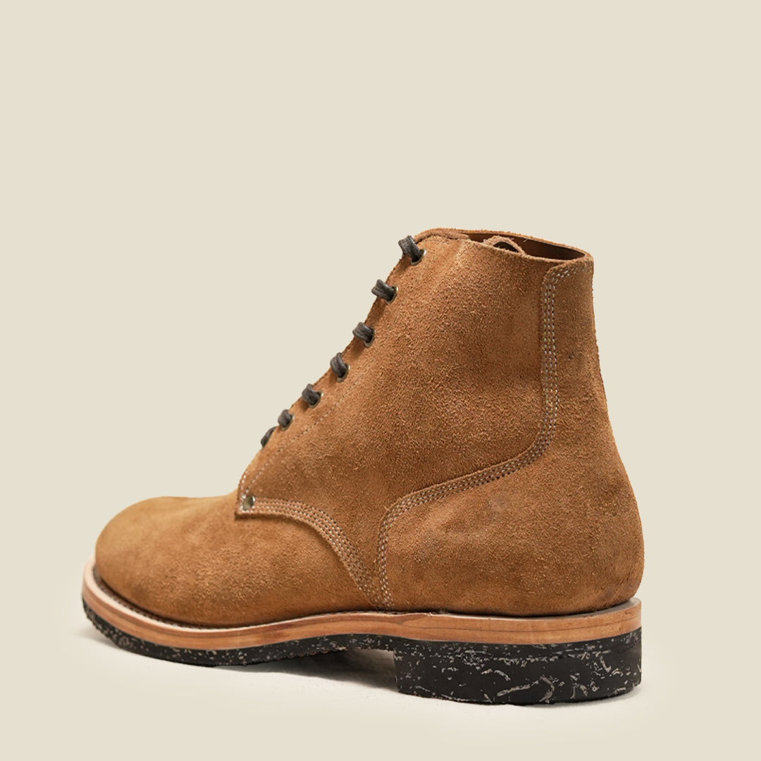 M-43 Boots 6" (Wheat Roughout) Goodyear Welted