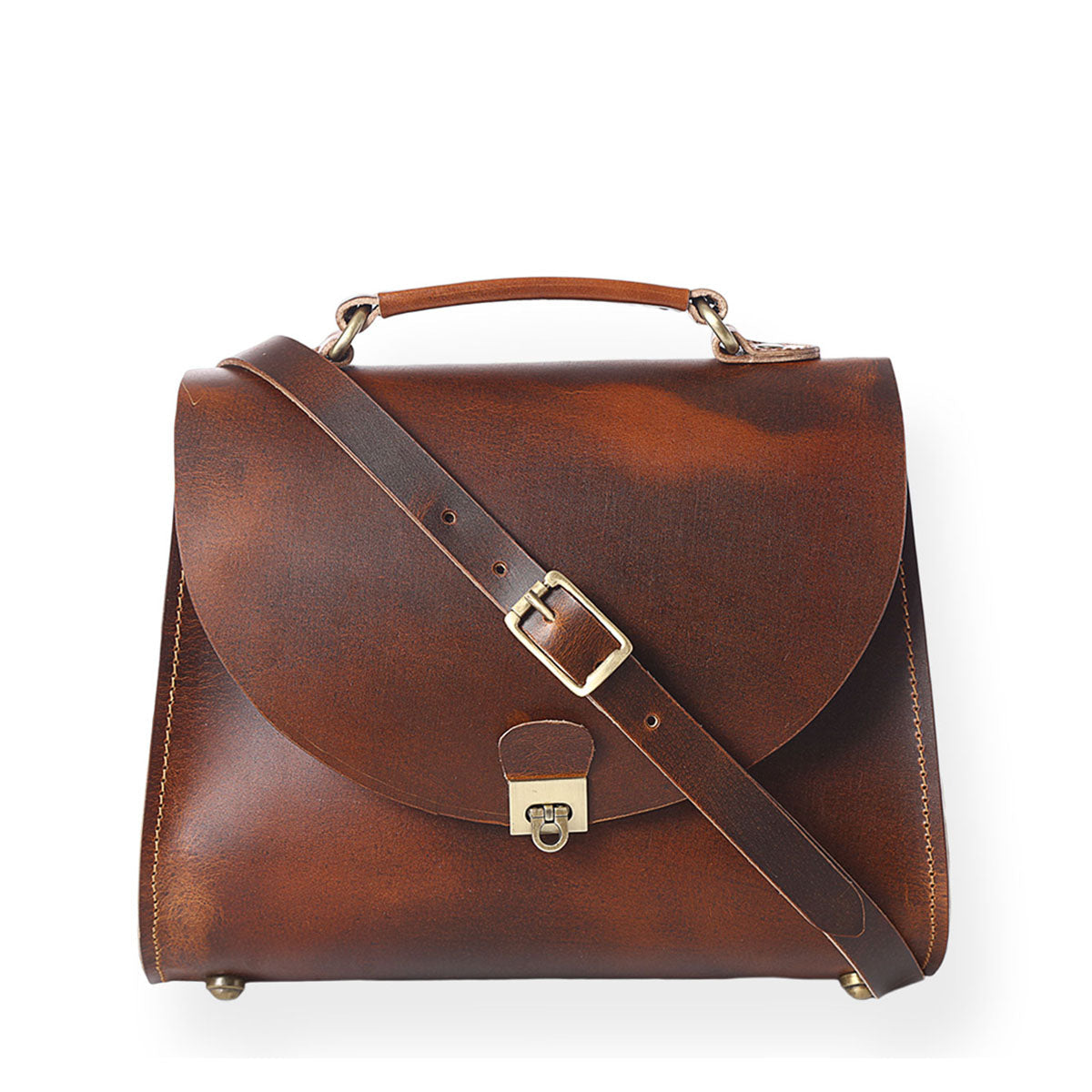 Victoria Handbag (Saddle Tan)
