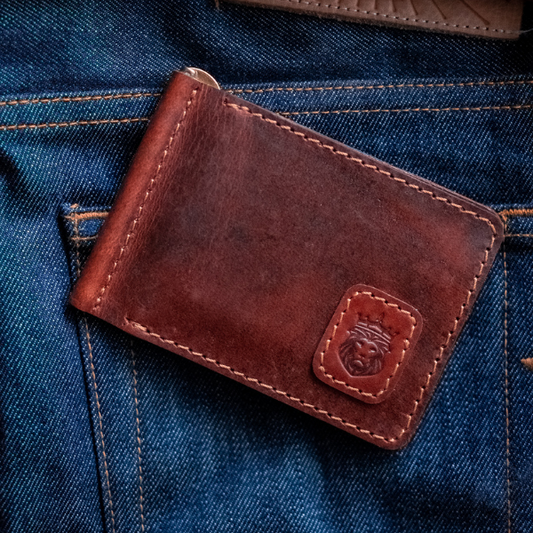Legacy Money Clipper Leather Wallet (Saddle Tan)