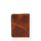 Bi - Fold Vertical Card Holder  (Saddle Tan)