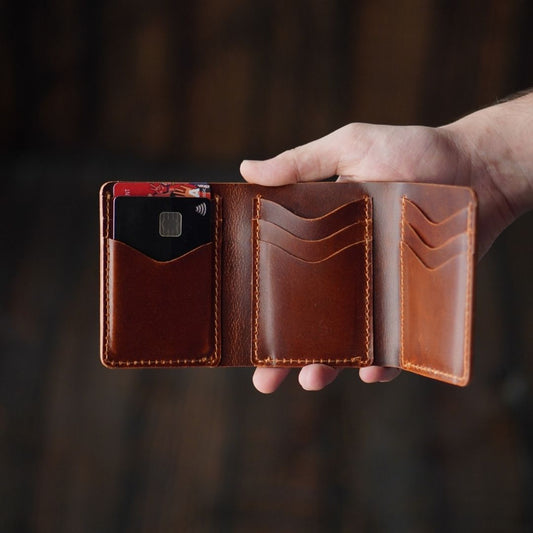 Legacy Trifold Wallet (Saddle Tan)