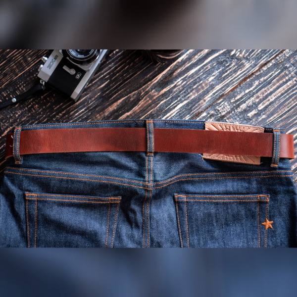 Tan leather belt for men Craft Glory International