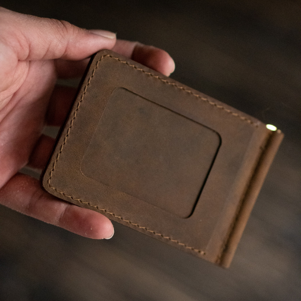 Legacy Money Clipper Leather Wallet (Vintage Brown)