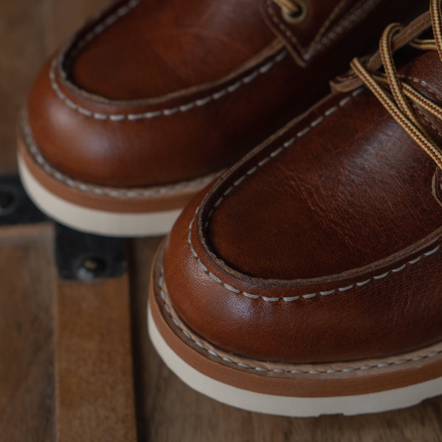 Moc-Toe Boots 8" (Saddle Tan) Goodyear Welted