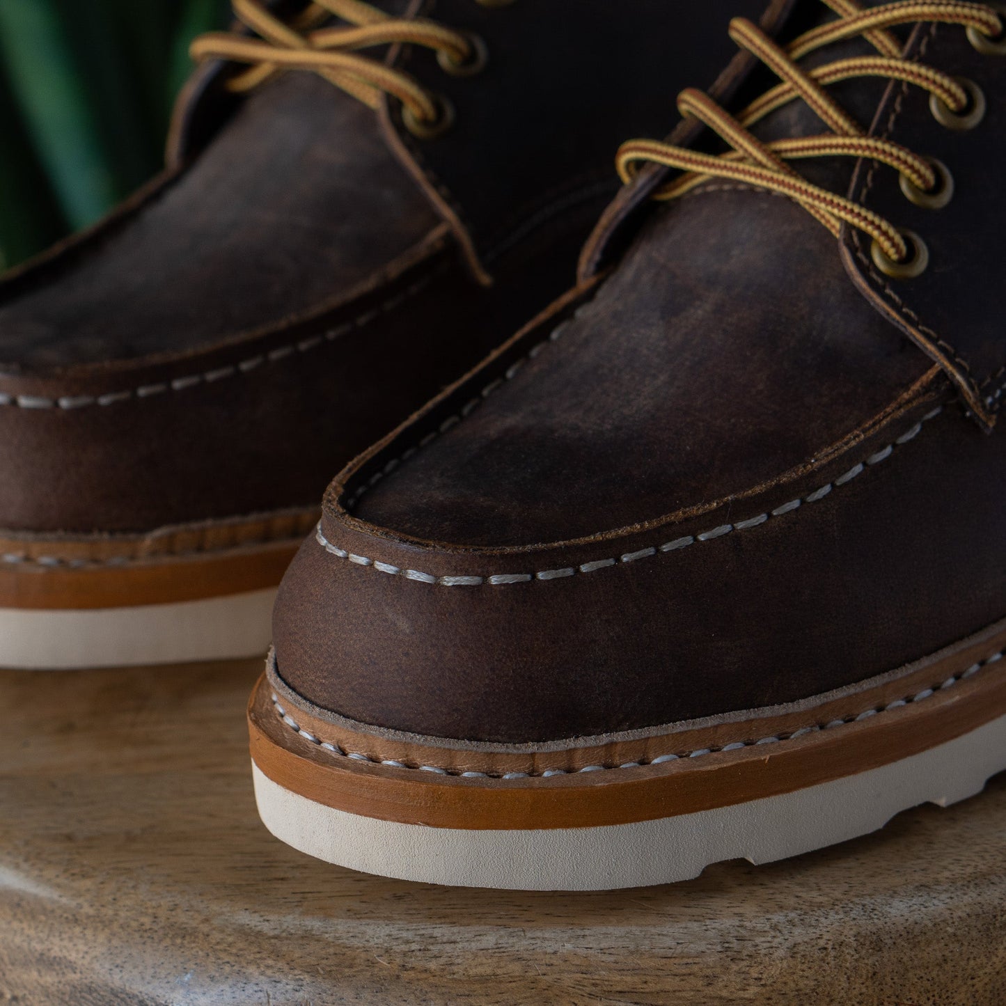 Moc-Toe Shoes (Vintage Brown) Goodyear Welted
