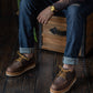 Moc-Toe Shoes (Vintage Brown) Goodyear Welted